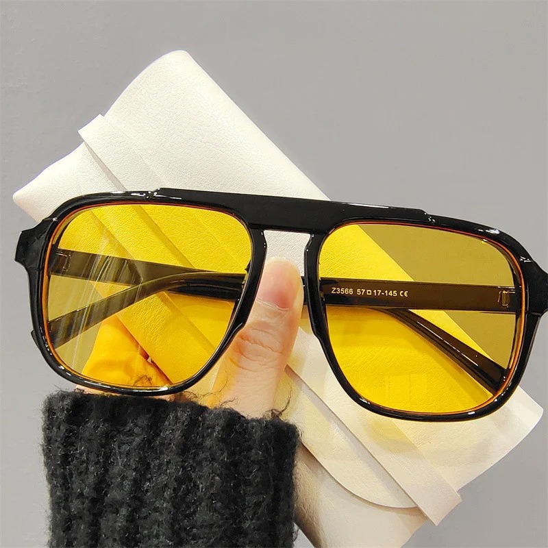 Street Fashion Glasses - Kacamata Hitam Bingkai Besar Baru Kacamata