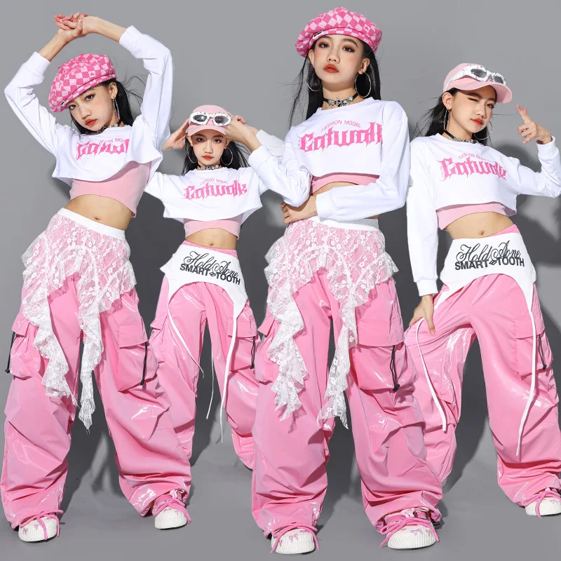 Street Fashion Outfit Girl - Pakaian Tari Jazz Kpop Baru untuk