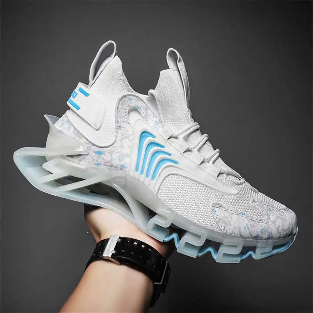 Street Fashion Outfit Girl - Blue Slipon sepatu bot panjang merah