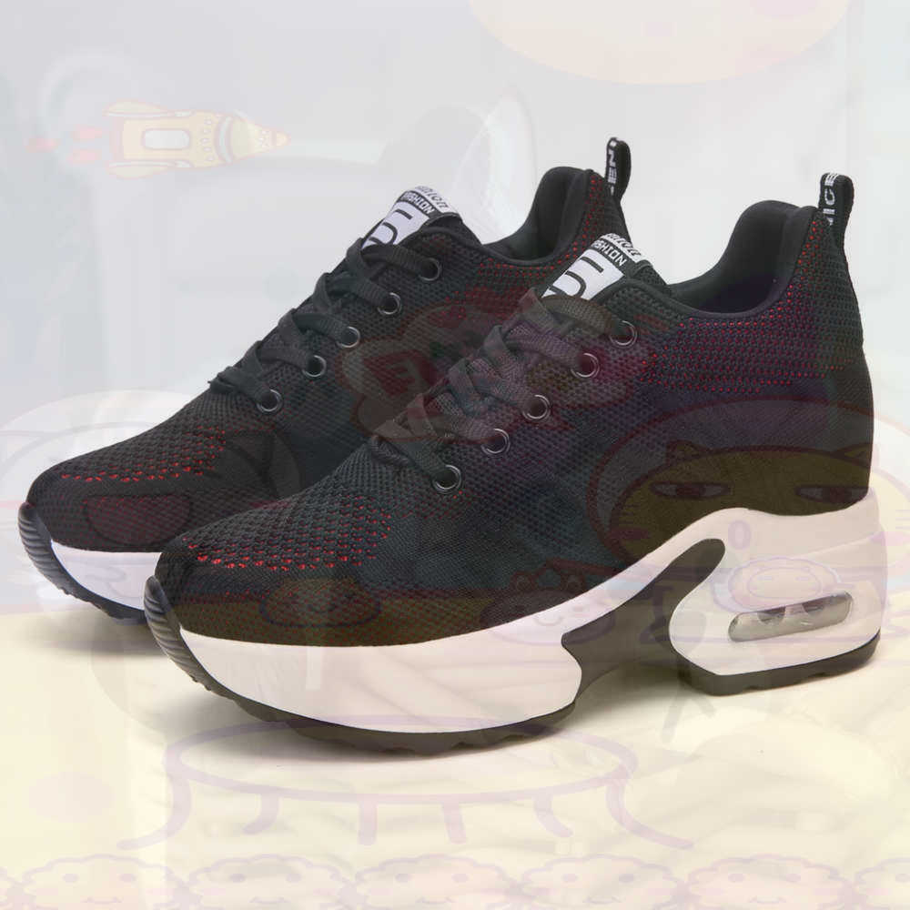 Street Fashion Outfit Girl - Merah Ukuran 36 Sepatu Wanita Tenis
