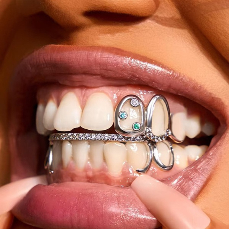 Street Fashion Essentials - 1Pc Perhiasan Gigi Grillz Hip Hop