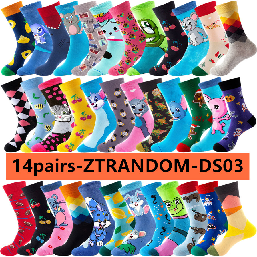 Street Fashion Hip Hop - 14 pasang Kaos Kaki Anime Kasual
