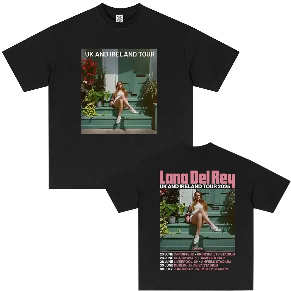 Street Fashion Uk 2026 - Kaos Cetak Poster Tur Lana Del