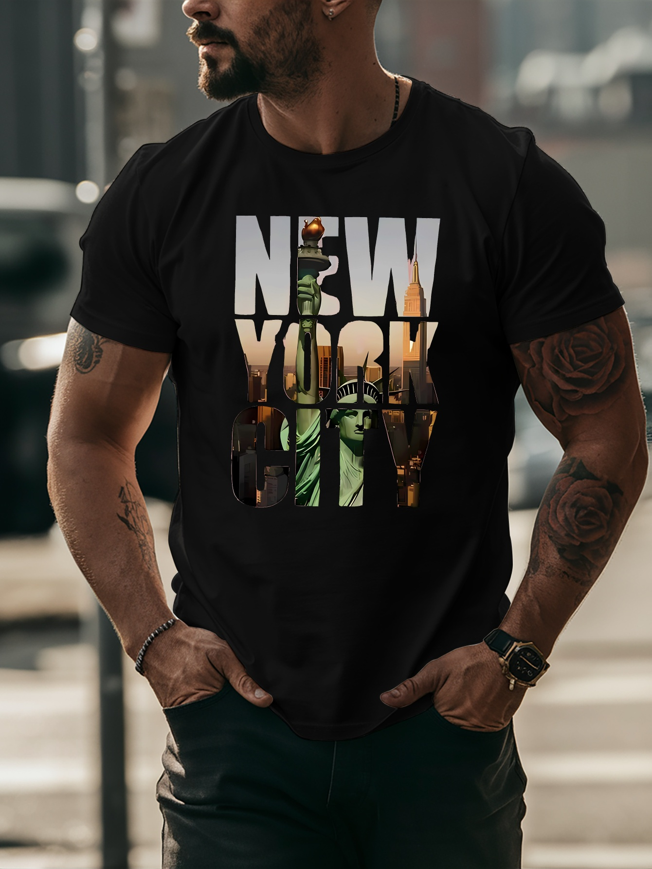 Kaos Kuning Pria New York City - Street Fashion Of New York ulasan dan harga