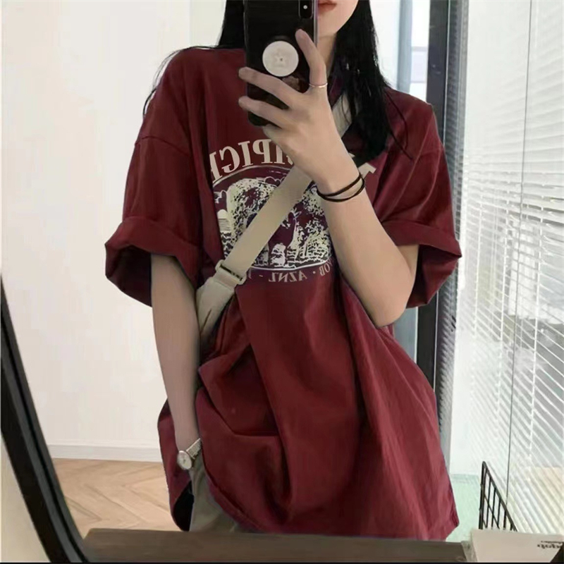 LMQ kaus lengan pendek cetakan - Street Fashion Essentials ulasan dan harga