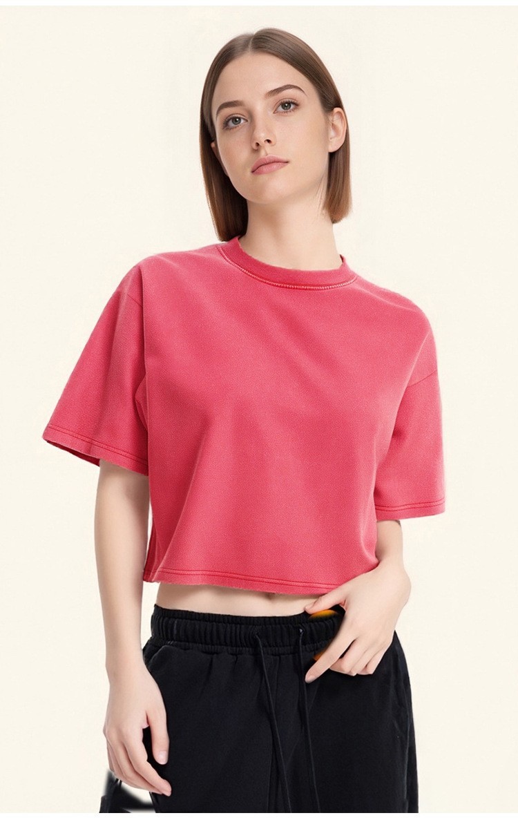 Kaus Perut Pendek Seksi Wanita - Street Fashion Hip Hop ulasan dan harga