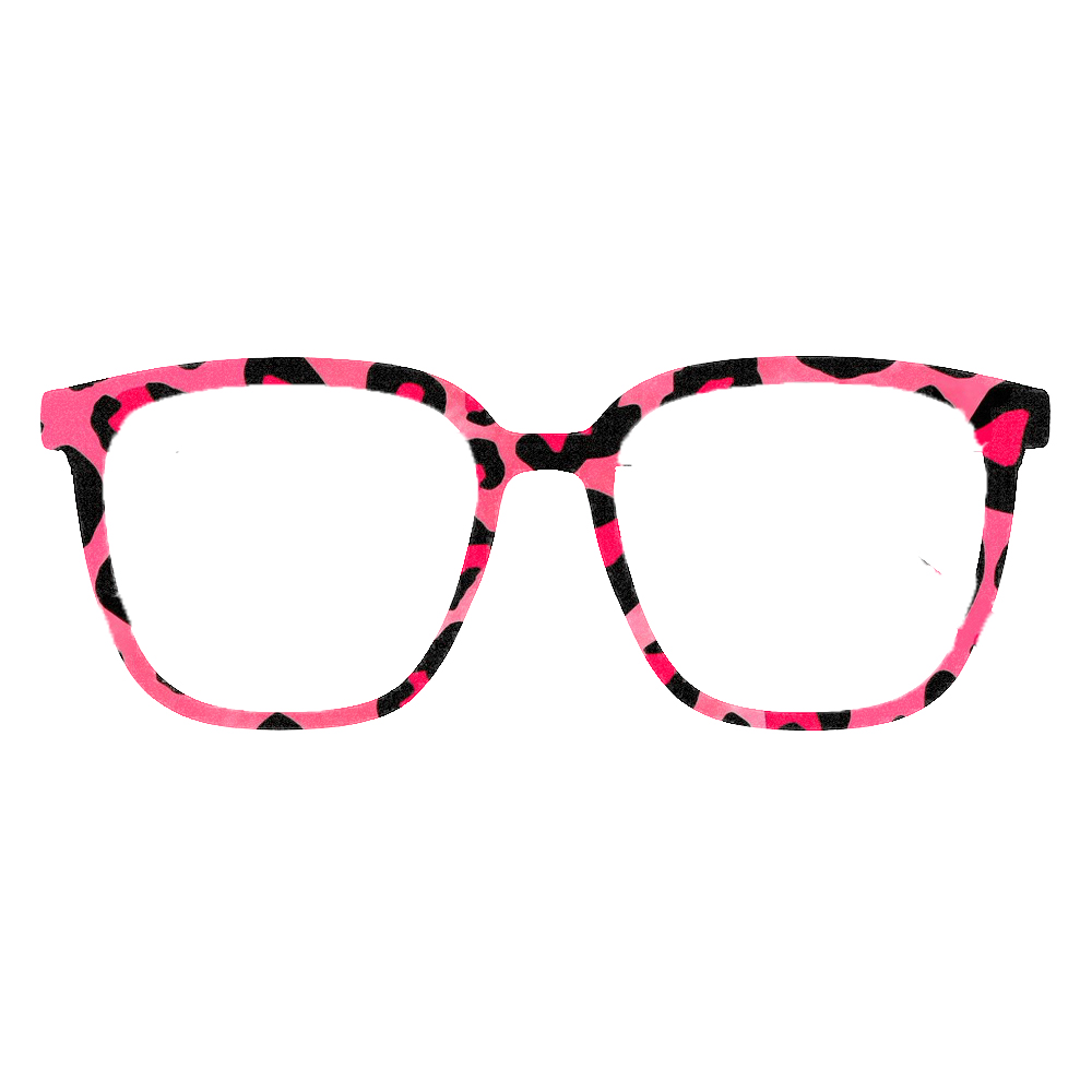 Bingkai Kacamata Persegi Motif - Street Fashion Glasses ulasan dan harga