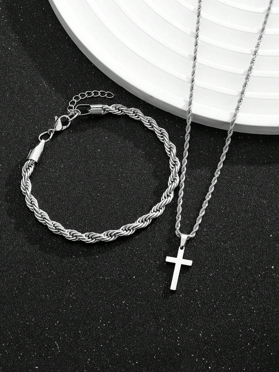 1 Set Kalung dan Gelang Lionti - Street Fashion Hip Hop ulasan dan harga