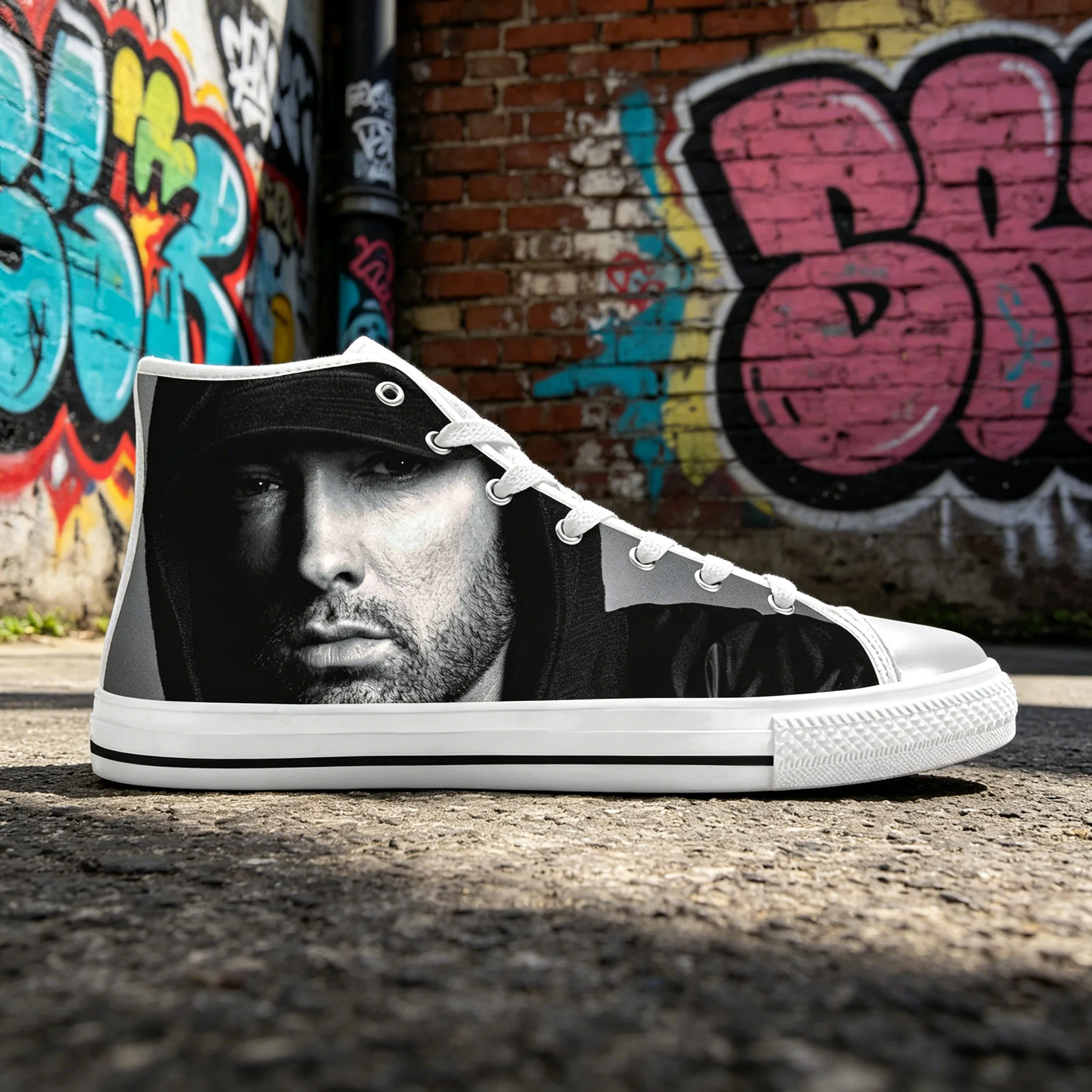 Sepatu Sneakers High Top Custo - Street Fashion Hip Hop ulasan dan harga