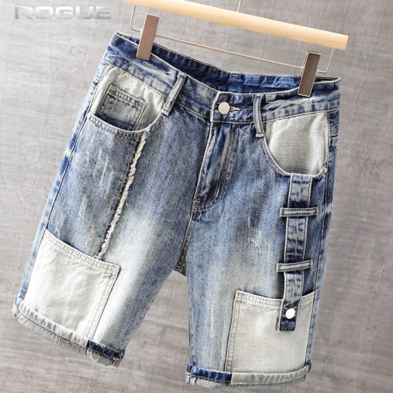 Celana Pendek Denim Gaya Korea - Street Fashion Hip Hop ulasan dan harga