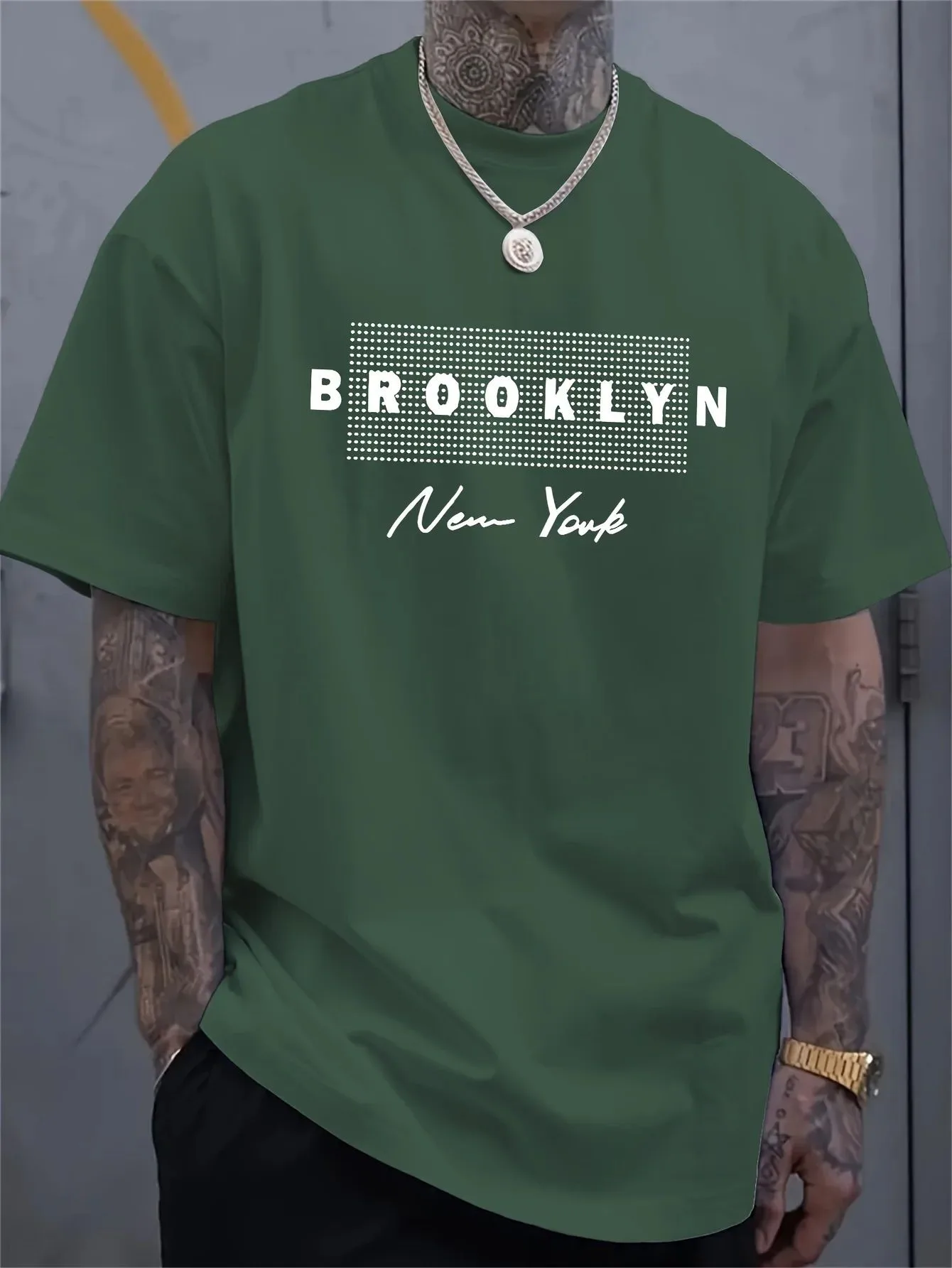 Kaos Pria dengan Cetakan Huruf - Street Fashion Of New York ulasan dan harga