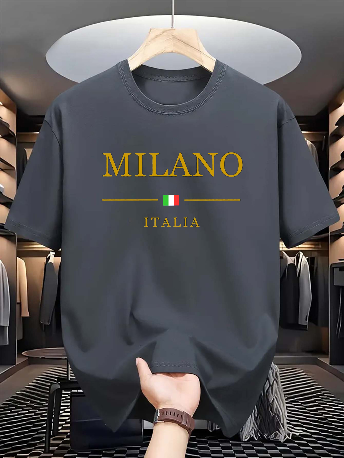 Kaos Pria Musim Panas Cetak 3D - Street Fashion Of Milan ulasan dan harga