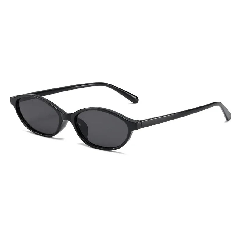 Kacamata Hitam Bingkai Oval Re - Street Fashion Glasses ulasan dan harga