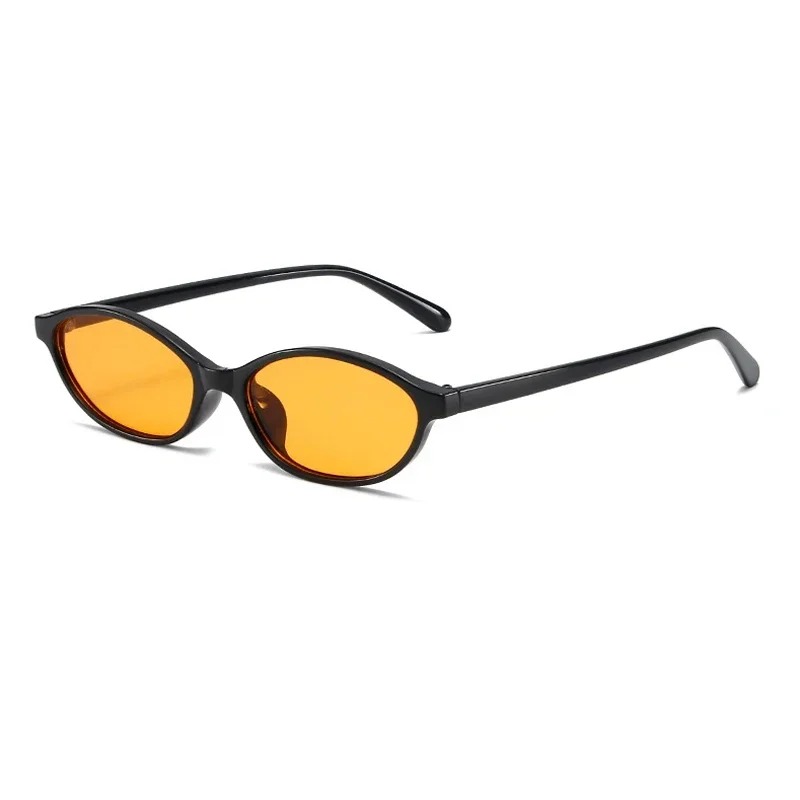 Kacamata Hitam Bingkai Oval Re - Street Fashion Glasses ulasan dan harga