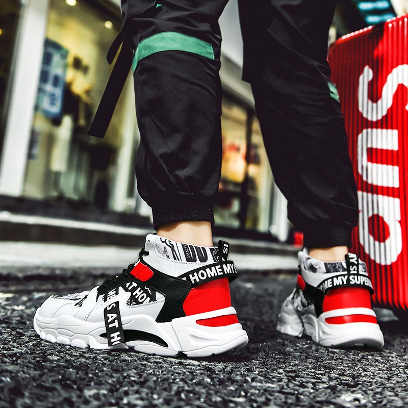 Sneakers Pria Chunky Atasan Ti - Street Fashion Online Shopping ulasan dan harga