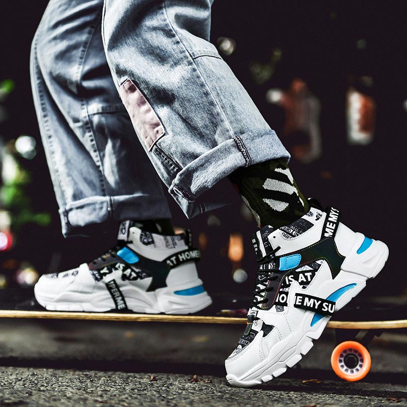 Sneakers Pria Chunky Atasan Ti - Street Fashion Online Shopping ulasan dan harga