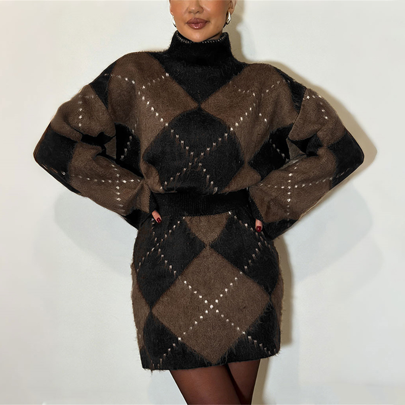 TARUXY Sweater Rajut Turtlenec - Street Fashion Outfit Girl ulasan dan harga