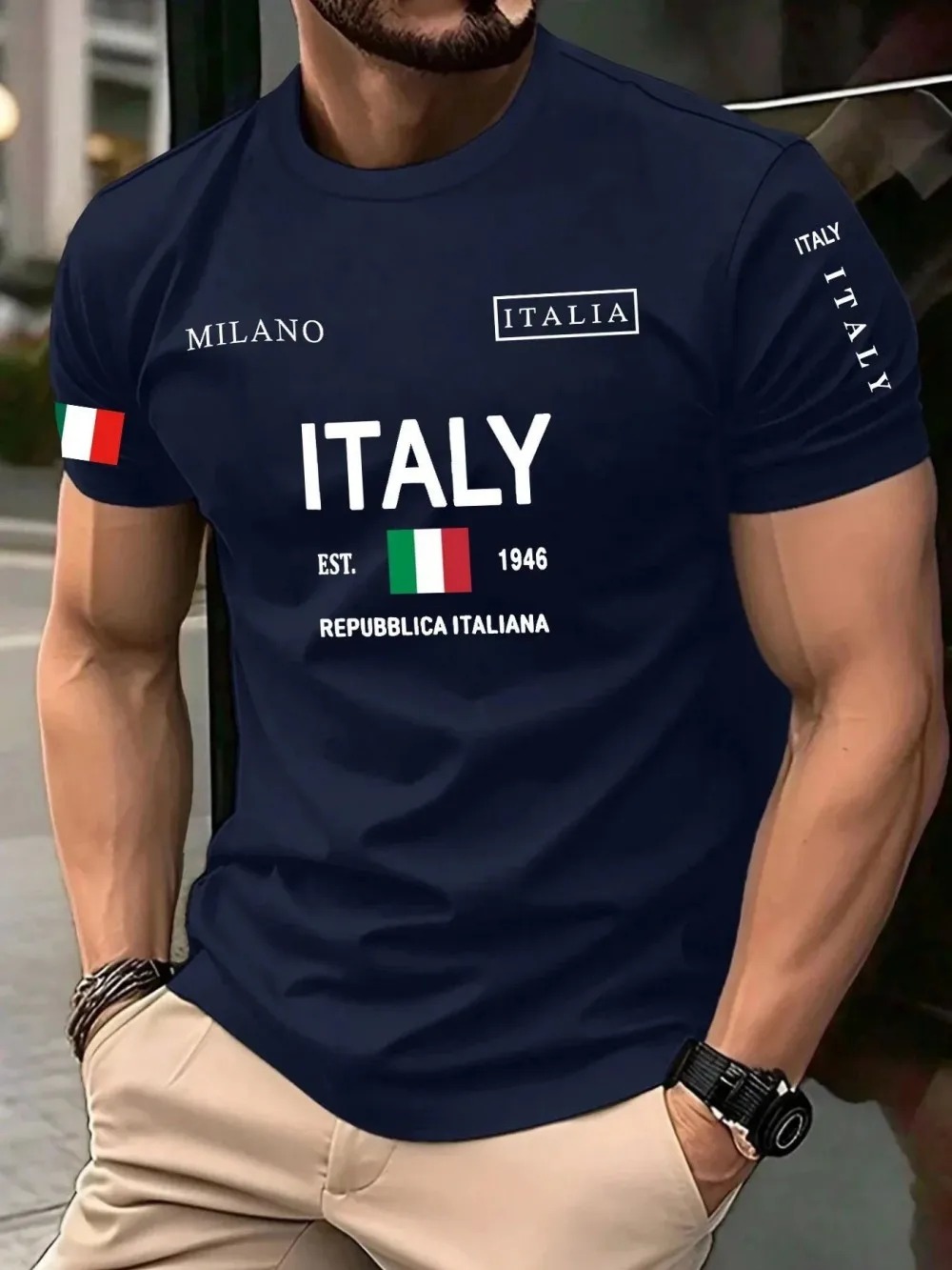 Tren Mode Amerika Eropa Kaus P - Street Fashion Of Milan ulasan dan harga
