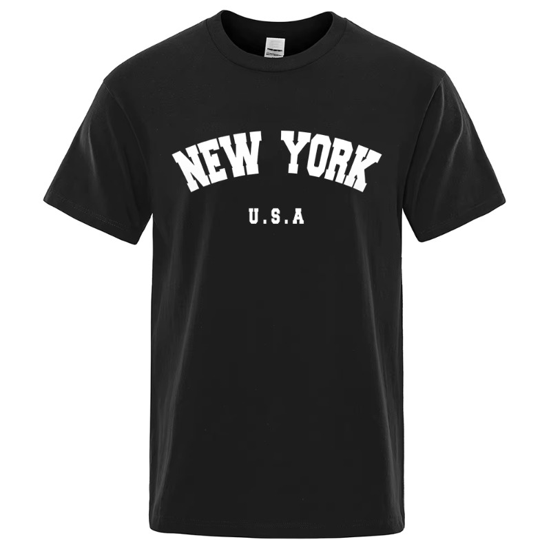 Kaus Cetak Jalanan Kota New Yo - Street Fashion Of New York ulasan dan harga