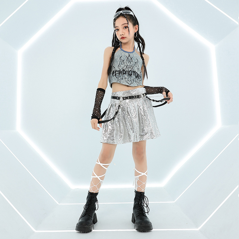 Atasan Jeans Hip Hop Anak Pere - Street Fashion Outfit Girl ulasan dan harga