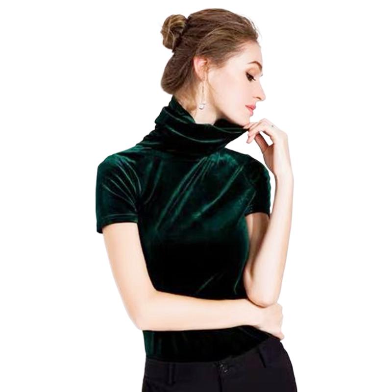 Kemeja Beludru Lengan Pendek T - Street Fashion Hip Hop ulasan dan harga