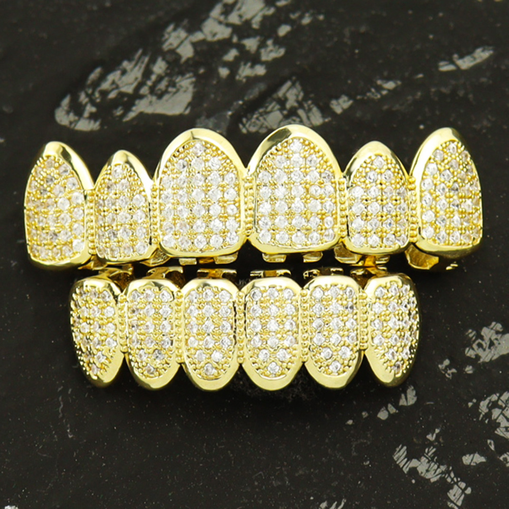 1Pc Perhiasan Gigi Grillz Emas - Street Fashion Essentials ulasan dan harga