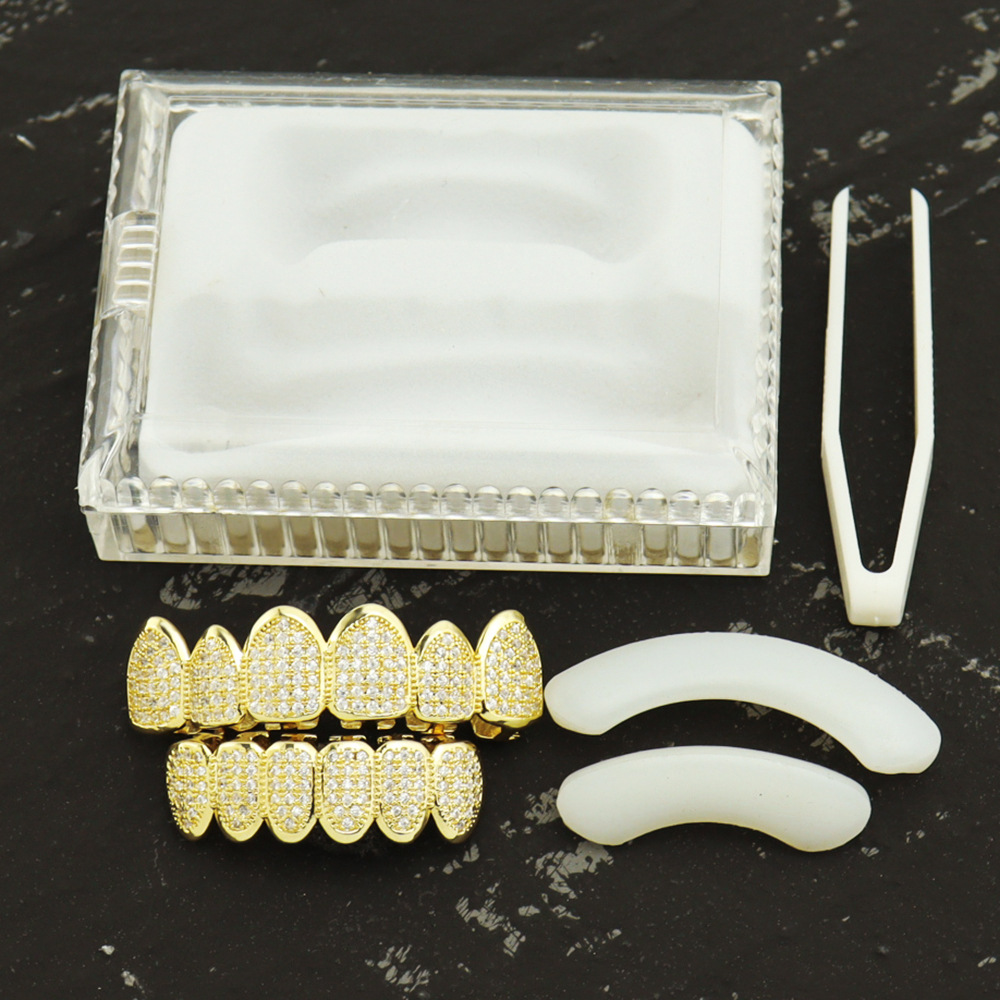 1Pc Perhiasan Gigi Grillz Emas - Street Fashion Essentials ulasan dan harga