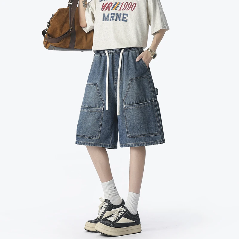 Celana Pendek Denim Pakaian Ke - Street Fashion Hip Hop ulasan dan harga