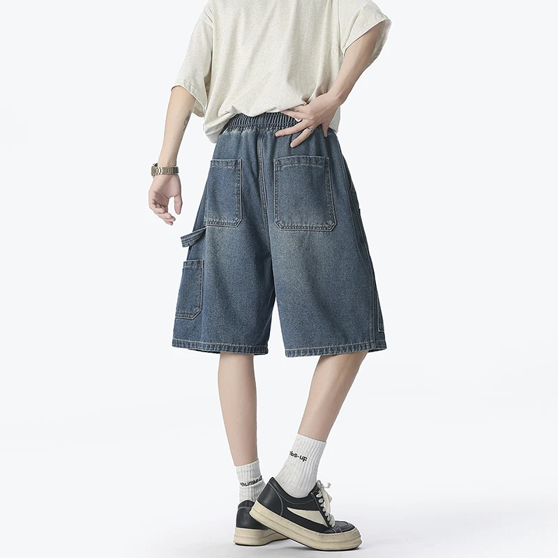 Celana Pendek Denim Pakaian Ke - Street Fashion Hip Hop ulasan dan harga