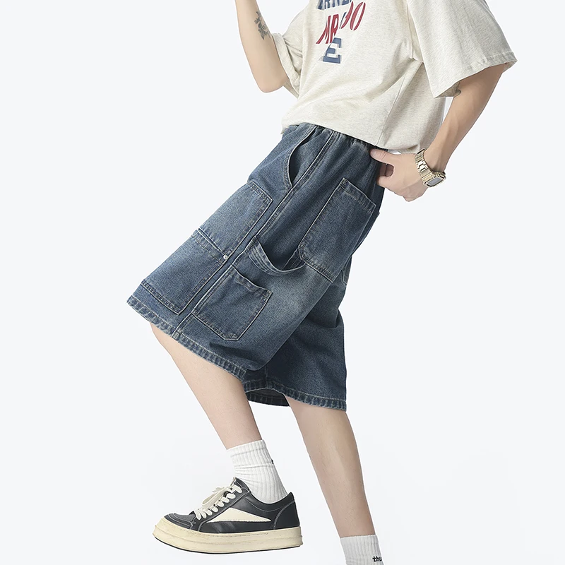 Celana Pendek Denim Pakaian Ke - Street Fashion Hip Hop ulasan dan harga