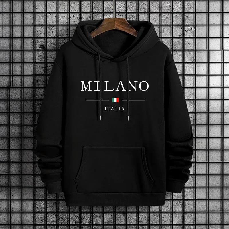 Hoodie Pria Fashion Milan Ital - Street Fashion Of Milan ulasan dan harga