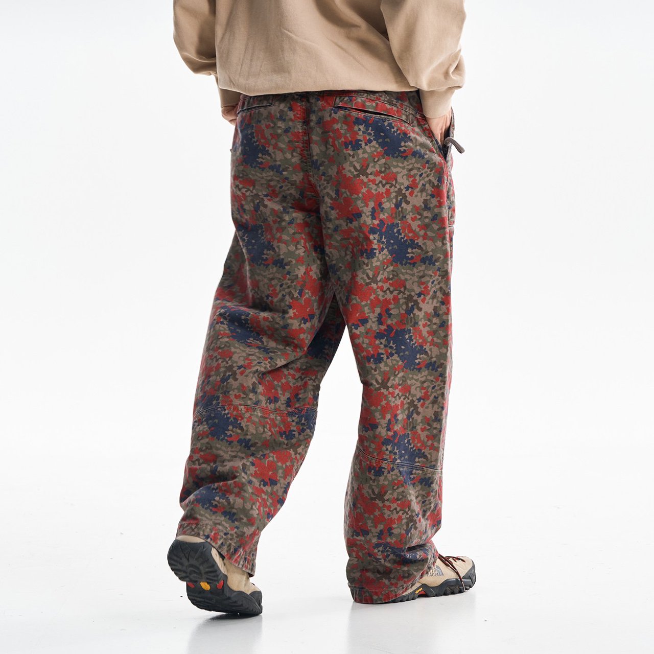 Celana Kargo Katun Cetak Berku - Street Fashion Hip Hop ulasan dan harga